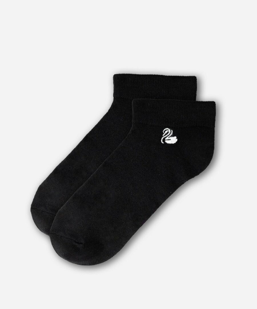 3-pack ankle socks black