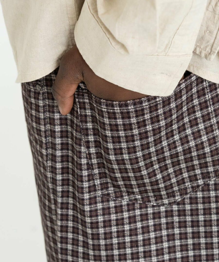 Jorts Checkered Pattern