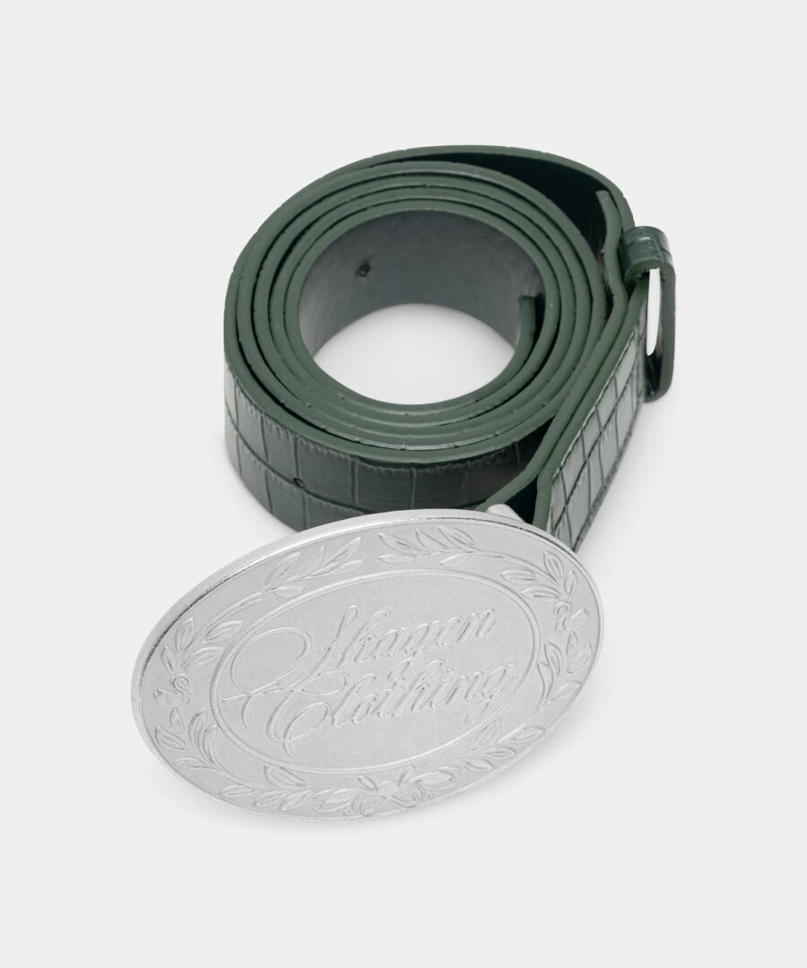 Croc Belt Green