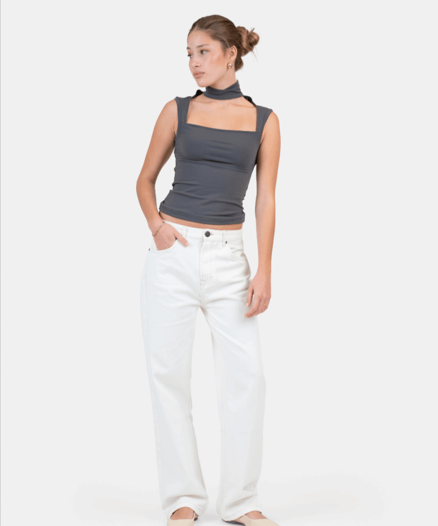Choker Top gray