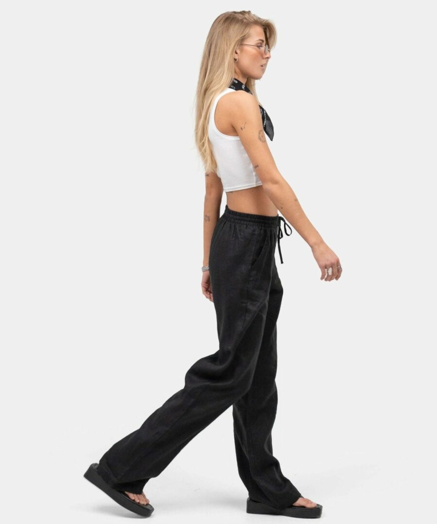 Hørbukser Højtaljede Sort