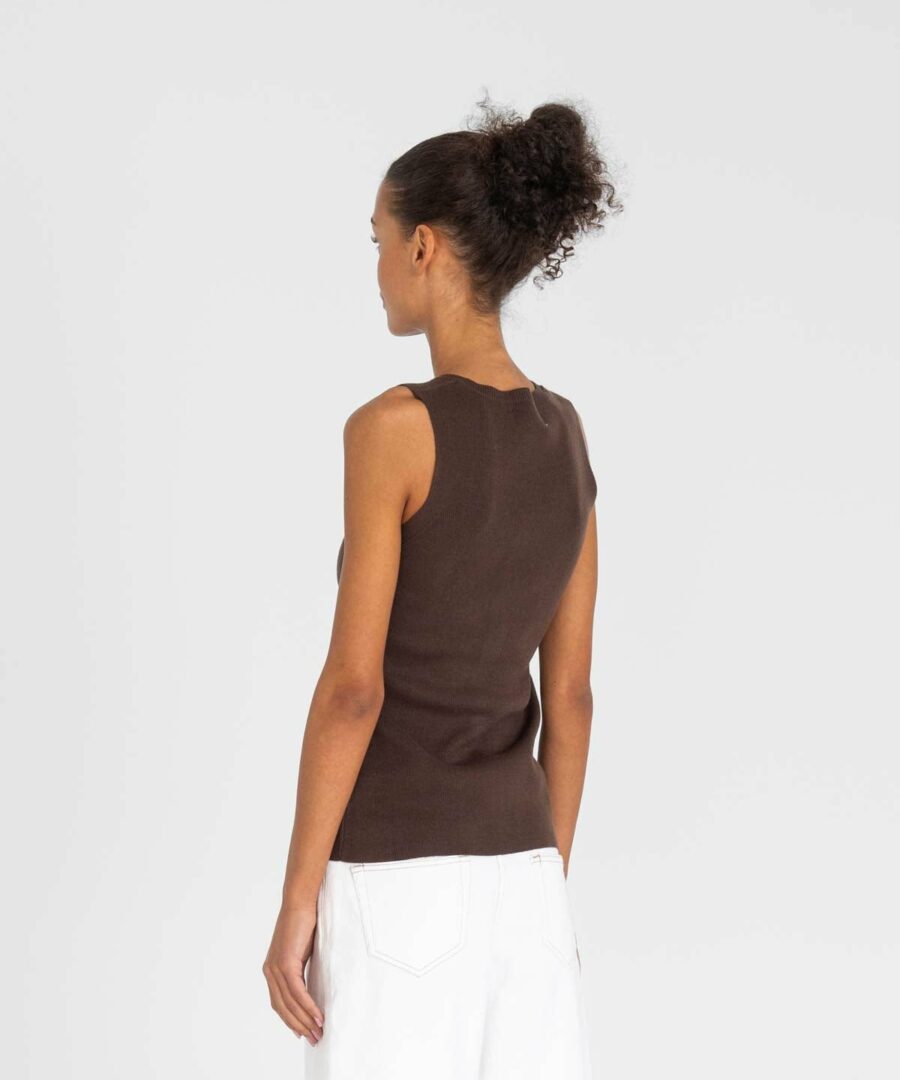Knit Top Brown
