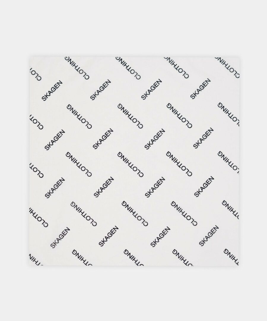 Monogram Bandana White