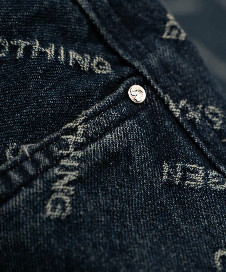 Monogram denim jeans indigo